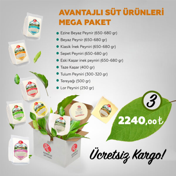 Avantajlı Süt Ürünleri Mega Paket