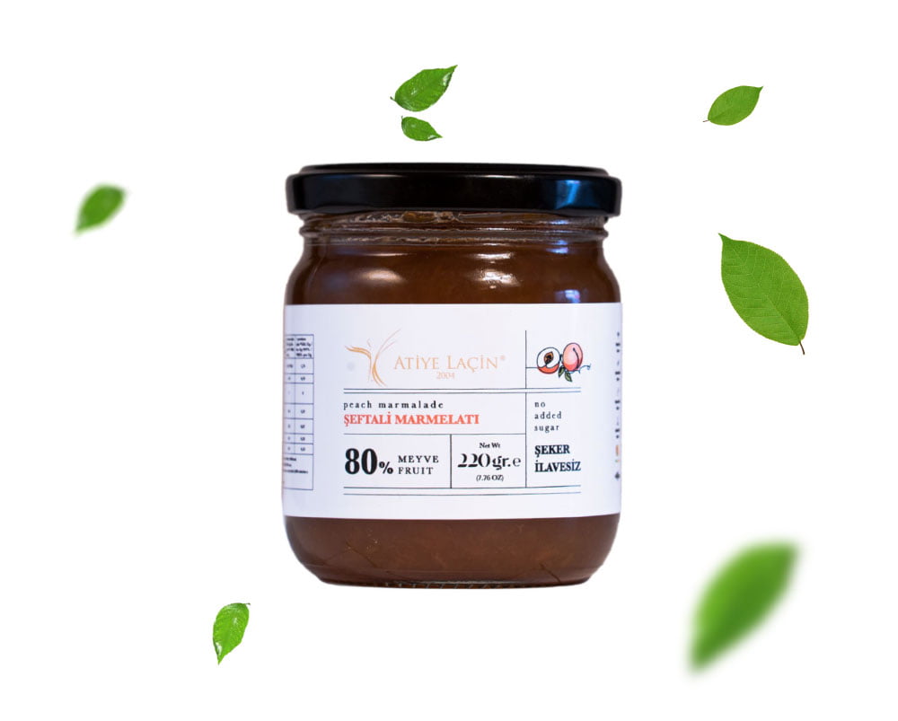 Şeftali Marmelatı 220 gr Şekersiz