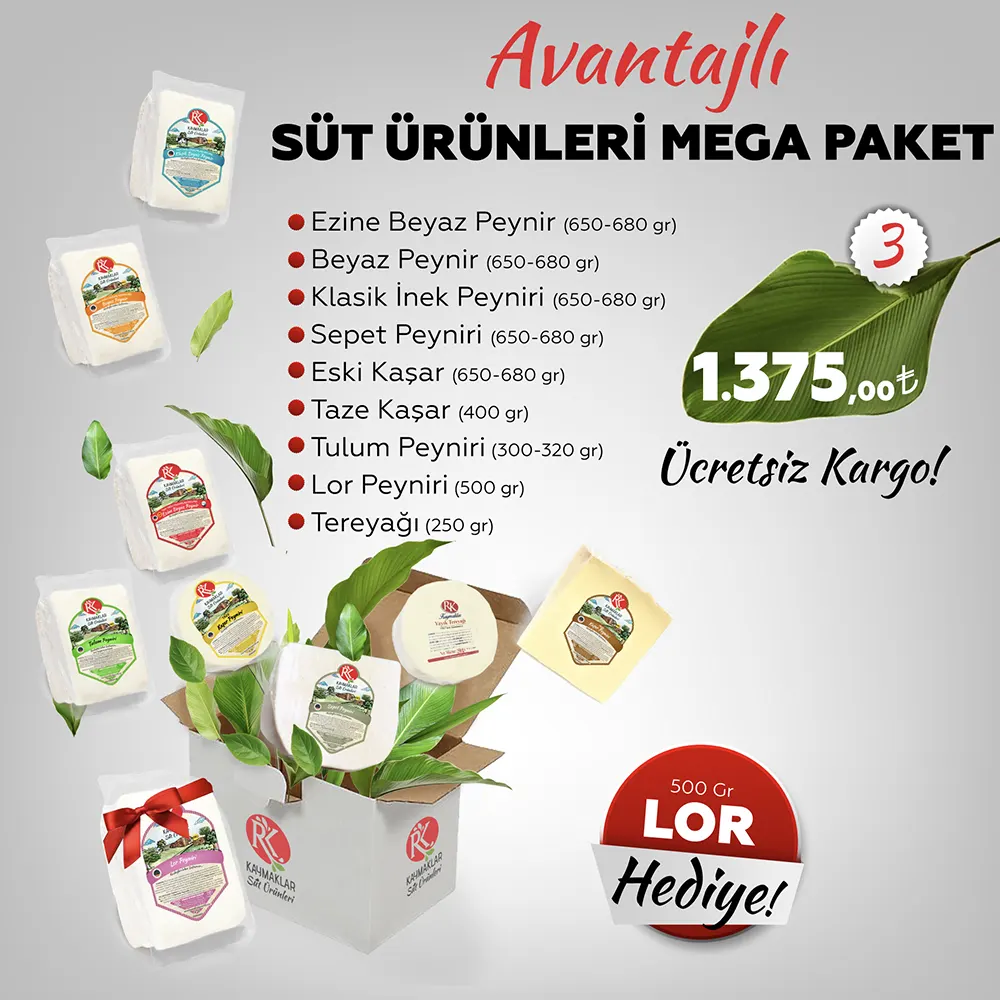 Avantajlı Süt Ürünleri Mega Paket