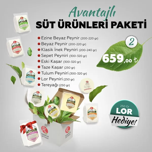 Avantajlı Süt Ürünleri Paket